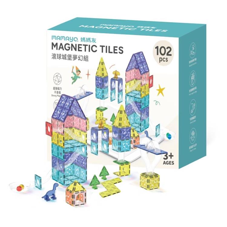 【mamayo】磁力片-滾球城堡夢幻組 (102pcs)