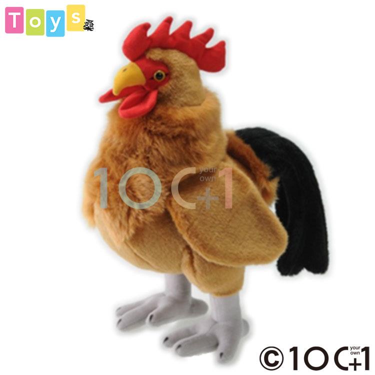 【100+1】 咖啡色公雞造型填充玩偶