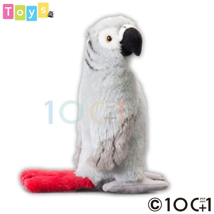 【100+1】 非洲灰鸚鵡造型填充玩偶