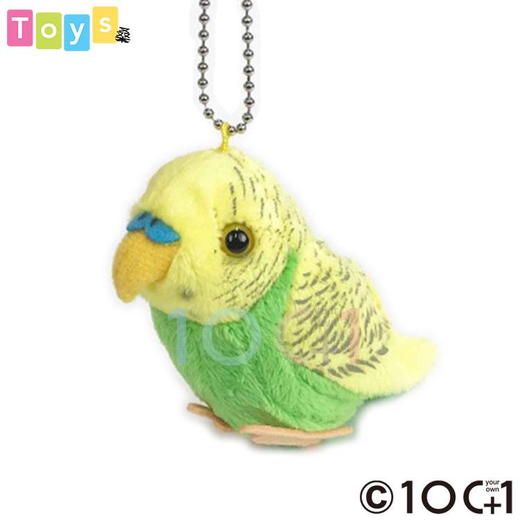 【100+1】 虎皮鸚鵡造型填充玩偶（綠色 / 吊飾）