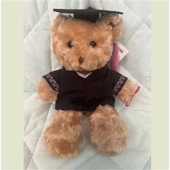 坐款畢業熊-玫瑰棕熊-粉袖粉領