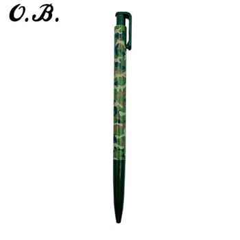 O.B.#12F迷彩桿原子筆0.7 迷彩綠(藍芯)【金石堂、博客來熱銷】