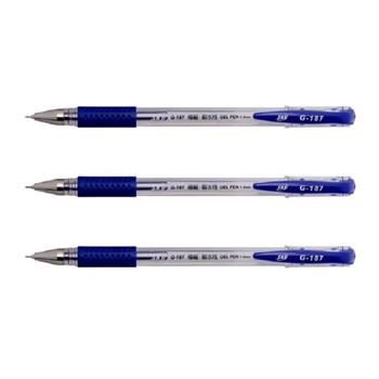 SKB 0.38全針管中性筆-藍(3入)