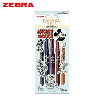 ZEBRA迪士尼典雅風鋼珠筆0.5五色組（限量）