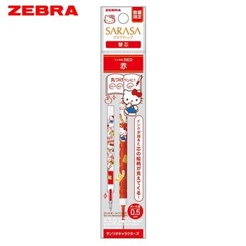 ZEBRA 三麗鷗家族聯名0.5鋼珠筆芯 紅2_Hello Kitty(限量)