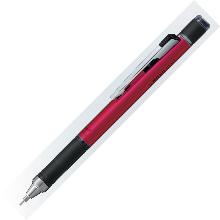【TOMBOW】MONO Graph Grip自動鉛筆0.5－寶石紅桿