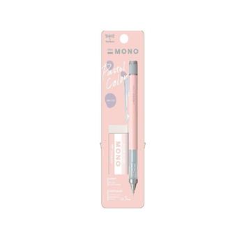 Tombow  MONO graph0.5mm 自動鉛筆MONO 橡皮粉彩色系組－珊瑚粉 （限定版）