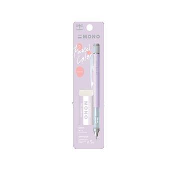 Tombow  MONO graph0.5mm 自動鉛筆MONO 橡皮粉彩色系組-薰衣草紫 (限定版)