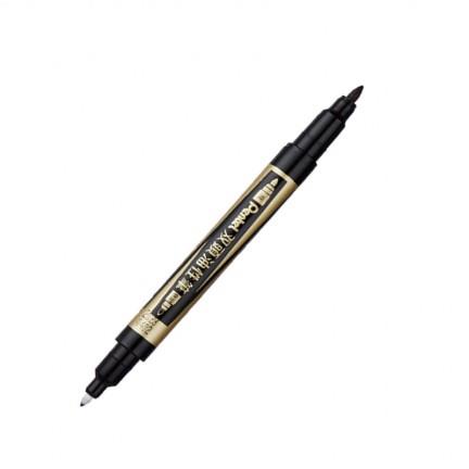 Pentel N75W雙頭油性筆（1.2&0.3mm）－黑