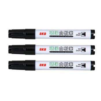 SKB 環保白板筆-黑(3入)