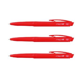 SKB IB-1006 自動中油筆-紅(3入)
