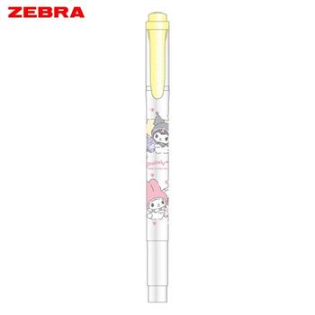 ZEBRA MILDLINER 頭柔性螢光筆 美樂蒂&庫洛米款  冰沙黃（聯名限量版）