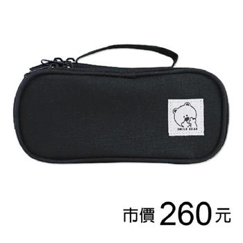 雙層上翻筆袋-黑/珠寶寶