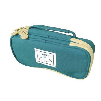 簡單生活-小呸角雙層國民包筆袋(綠色)