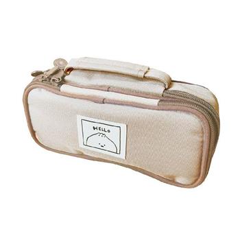 簡單生活-小呸角單層國民包筆袋(奶茶)