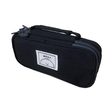 簡單生活-小呸角單層國民包筆袋(黑色)