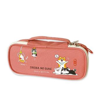 柴之助上翻筆袋(粉)