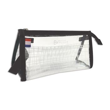 Be Myself 透明系 大三角筆袋 黑