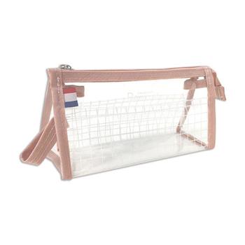 Be Myself 透明系 大三角筆袋 粉