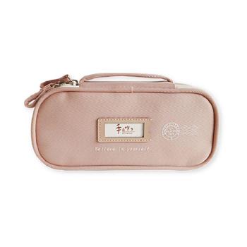 手作之上翻筆袋(粉)