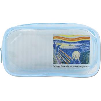 (特價)透明網格收納筆袋-孟克/吶喊