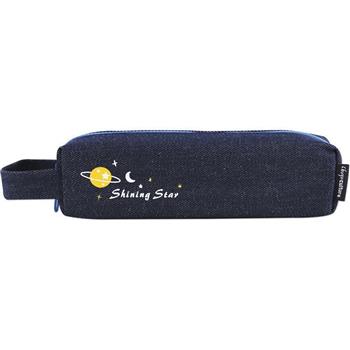 (特價)牛仔手提小筆袋藍