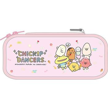 跳跳小雞長型布筆盒-粉