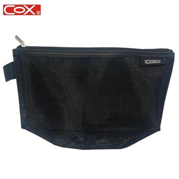 COX PSB-030 雙夾層立體式透氣網紗筆袋 大