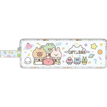 水豚方型筆袋-藍