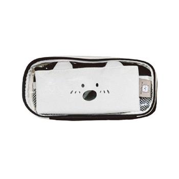 萌友雙層子母筆袋(白熊)