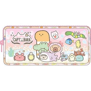 水豚四方筆袋A-粉