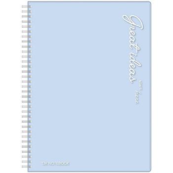 筆記PP空白雙圈13K-主意藍