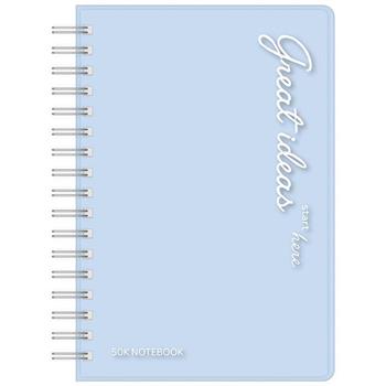 筆記PP空白雙圈50K-主意藍