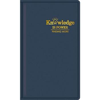 皮革90K橫線厚筆記-深藍燈