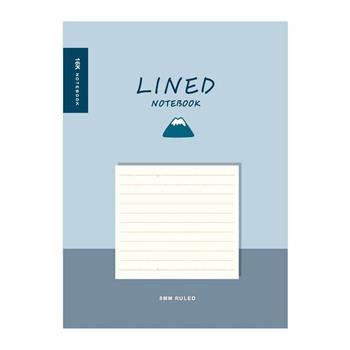 簡單生活 小呸角16K東康加厚定頁筆記-小山藍