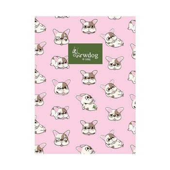 (特價) 16K東康加厚定頁筆記(櫻花粉)汪來汪趣wdog