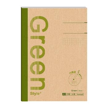 A5方格定頁筆記-綠