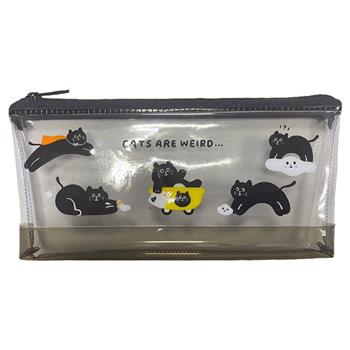 森活趣PVC筆袋(大)A-黑