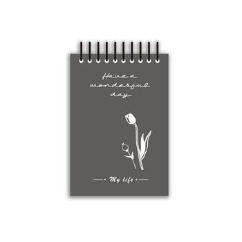 MyLife花草100k上翻活頁筆記(黑)