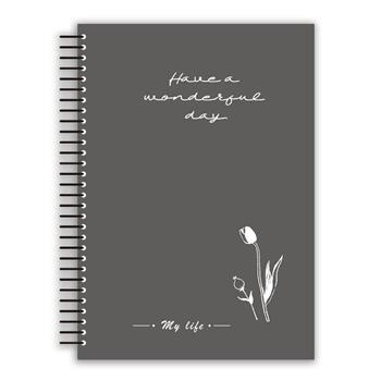MyLife花草風25K活頁筆記(黑)