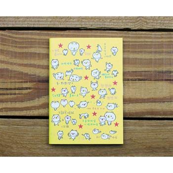 雀任丹口袋方格小本子(黃)