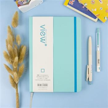 25K眼色View up精裝空白筆記本-青瓦藍