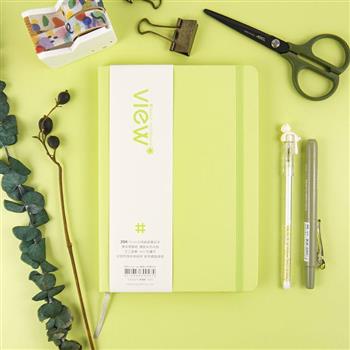 25K眼色View up精裝方格筆記本-春梅綠