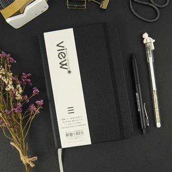 32K眼色View up精裝橫線筆記本-曜岩黑