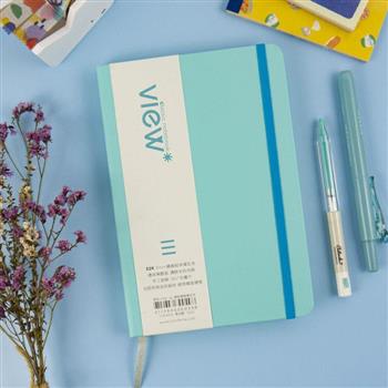 32K眼色View up精裝橫線筆記本-青瓦藍