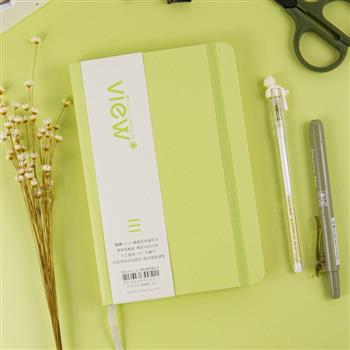 32K眼色View up精裝橫線筆記本-春梅綠