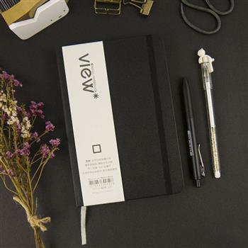 32K眼色View up精裝空白筆記本-曜岩黑