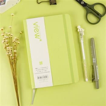 32K眼色View up精裝方格筆記本-春梅綠