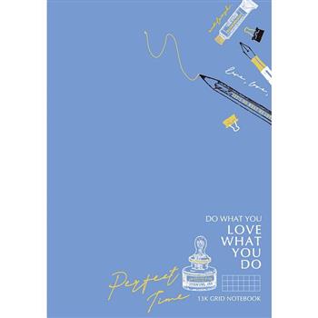 筆記方格13K-藍筆