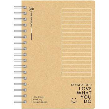 筆記橫線牛皮雙圈50K-方線